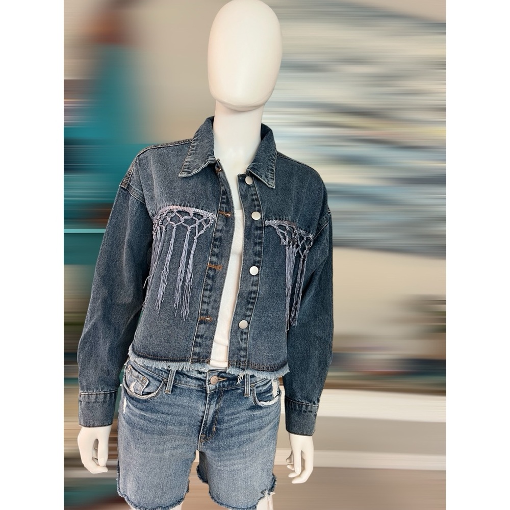 BLUE VELVET Howdy Jean Jacket S M L - Picture 7 of 13